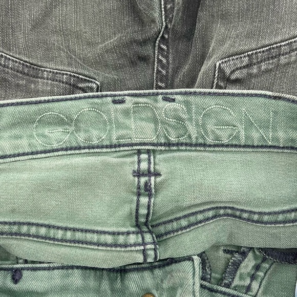Goldsign Junior’s Green Skinny Jeans Size 24 - Picture 2 of 6